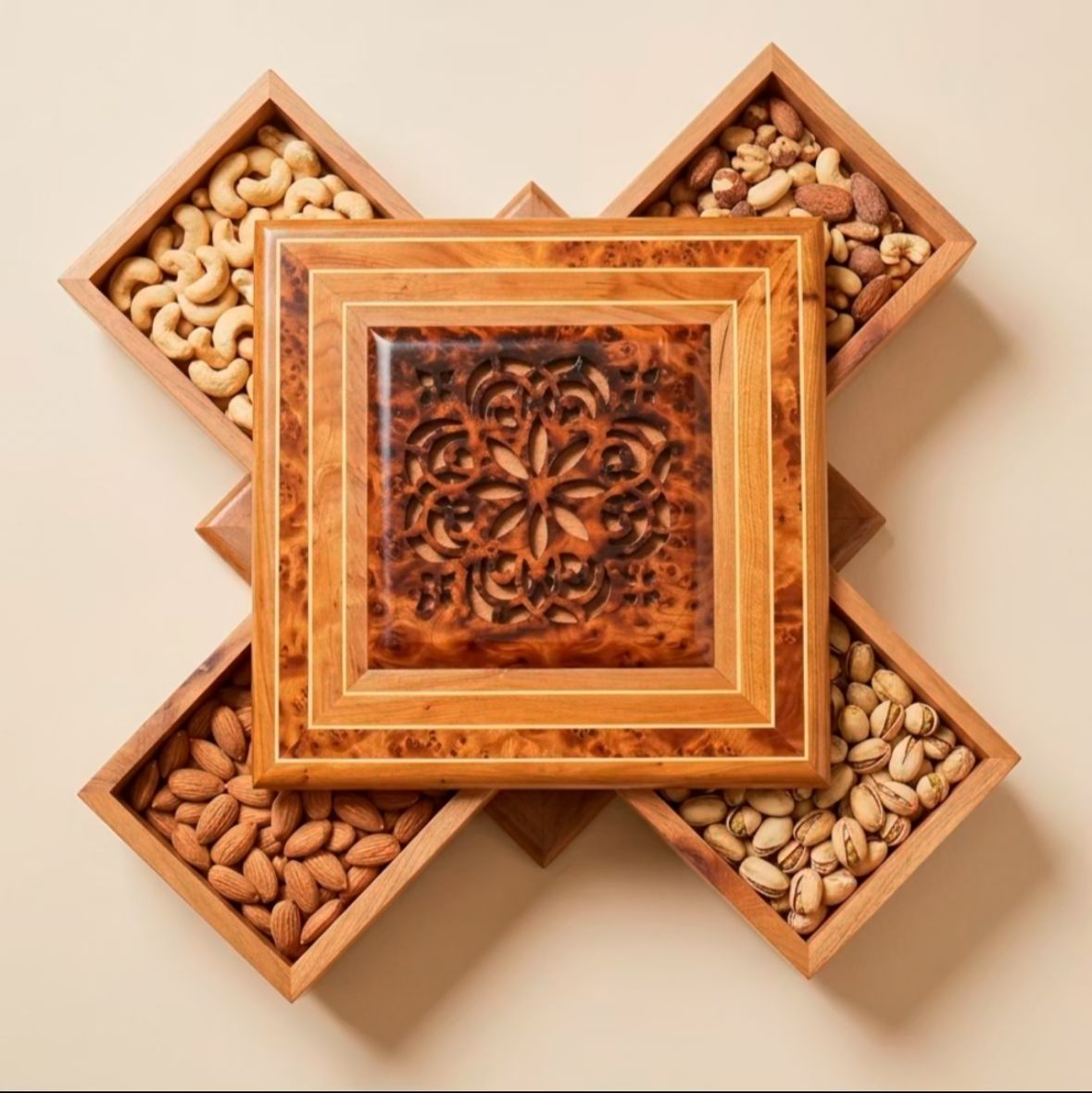 Coffret Luxe de Présentation des Fruits Secs